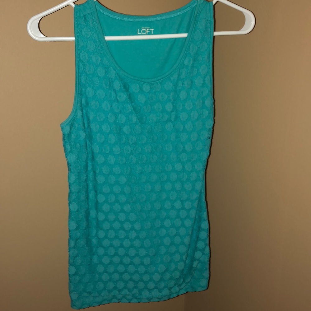 Bright green/aqua tank